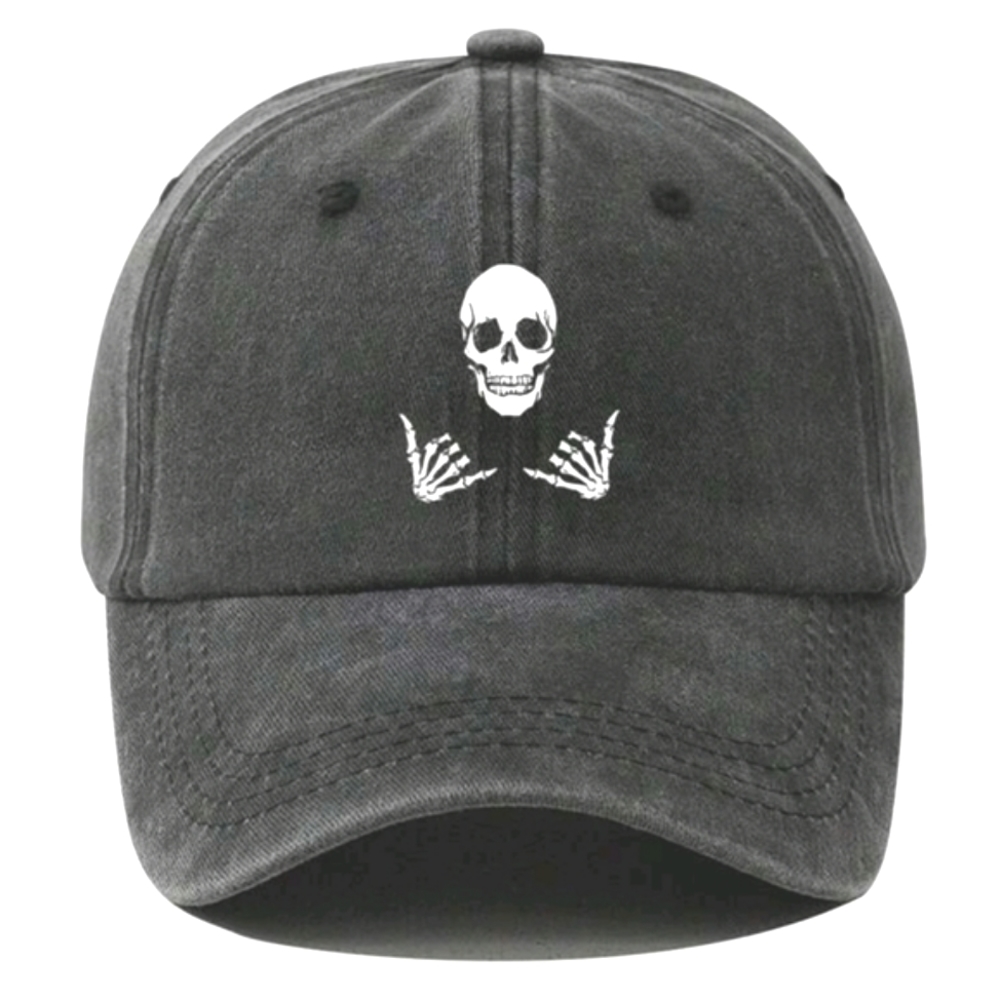 Unisex Skeleton Rock On Cap🤙